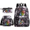 Poppy's Game Time Starry Sky Elementary School Bag Nightmare Animal Large Capacity Backpack Three-piece Set