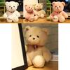 Cute Teddy Bear Plush Toy With Short Pile Fabric For Childrens Birthday Gift