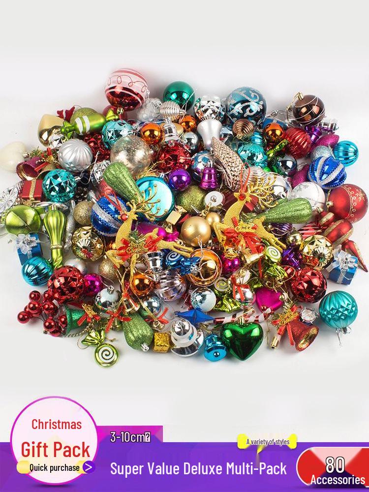 Christmas Decoration Gift: Colorful Hanging Balls & Clock Pendants for Tree Ornaments