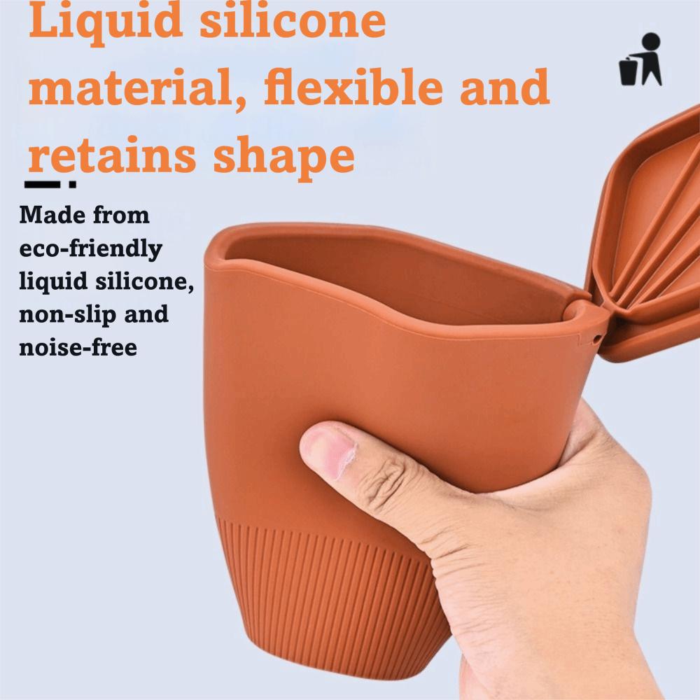 Sealed Design Car Trash Can Odor-Proof Trash Container Reusable In-Car Trash Bin All Cars