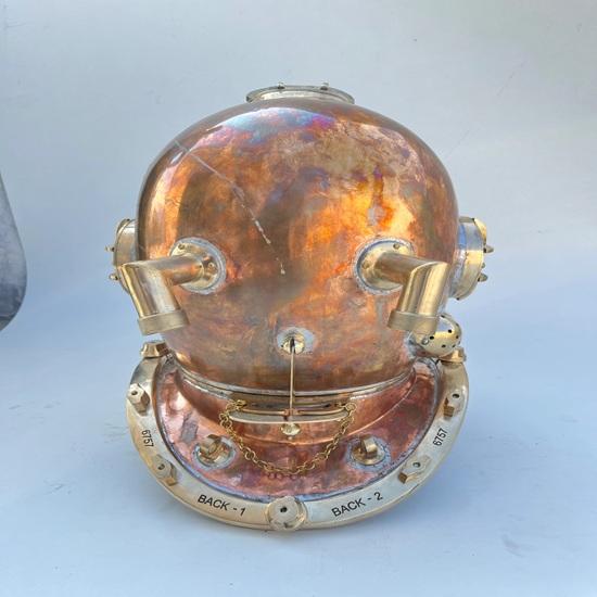 Copper Brass Scuba Divers Diving Helmet Helmet 45.72 Cm Us Navy Mark V Helmet Gift