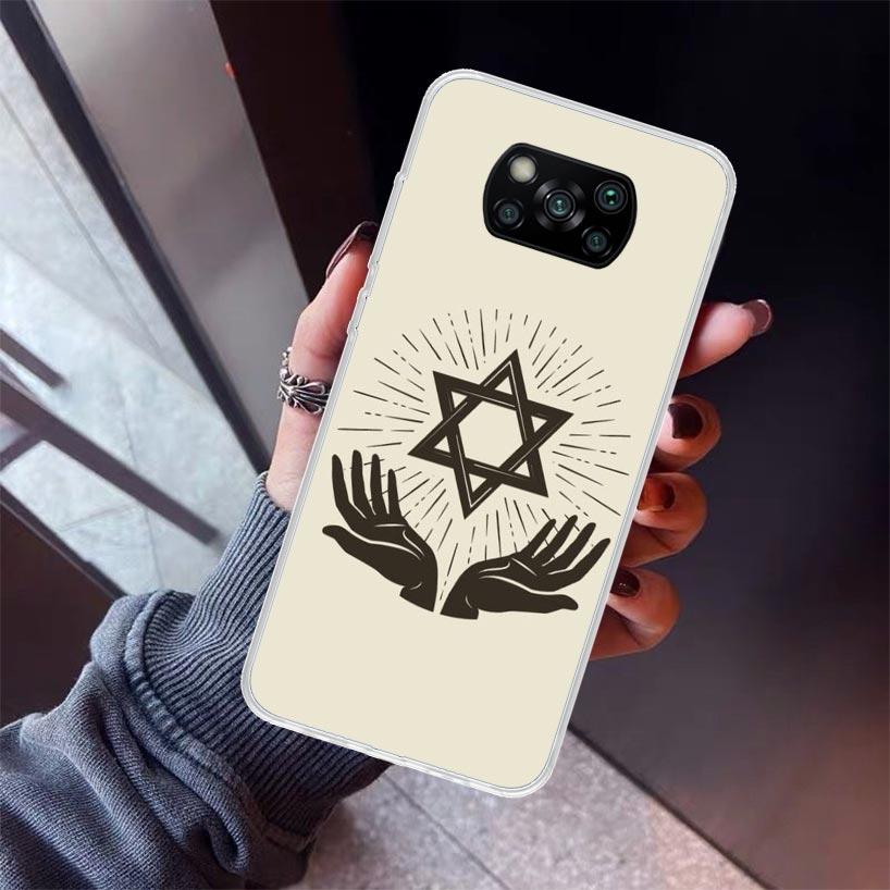 David Jewish Star Symbol Phone Case For Xiaomi Poco X5 X6 X7 Pro F7 Ultra M7 Redmi 15C 15 13C 13 12C 12 10 10C 10A 9 9C 9T 9A Co