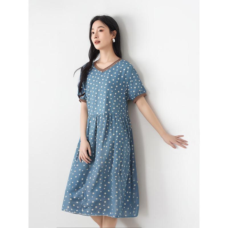 Aiyilian Summer Polka Dot Casual Dress