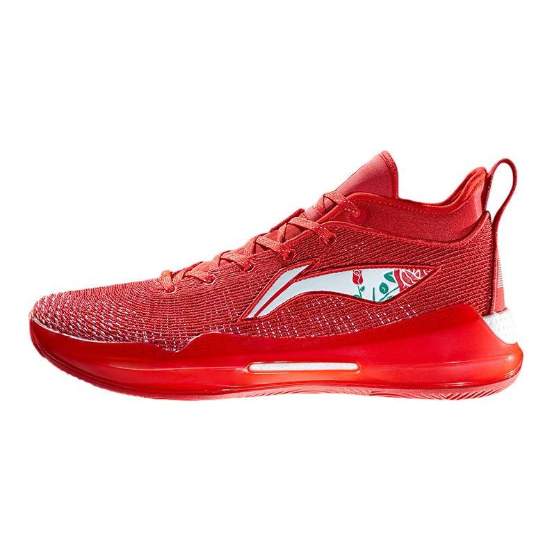 Li Ning YuShuai 13 Basketball Shoes Men's Mid top Flame Red ABAQ013-3