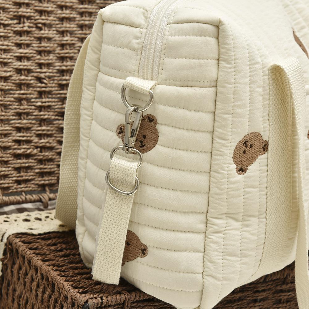 Korean Style Baby Diaper Bag Large Capacity Mommy Bag Portable Baby Stroller Bag Baby Items Organizer Maternity Shoulder Bag