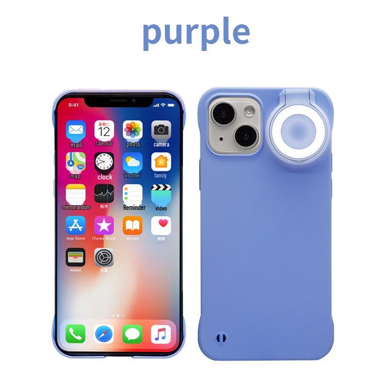 

16 Pro Max Phone Case with Built-in Three-Color Fill Light for Front and Rear Photography X фиолетовый