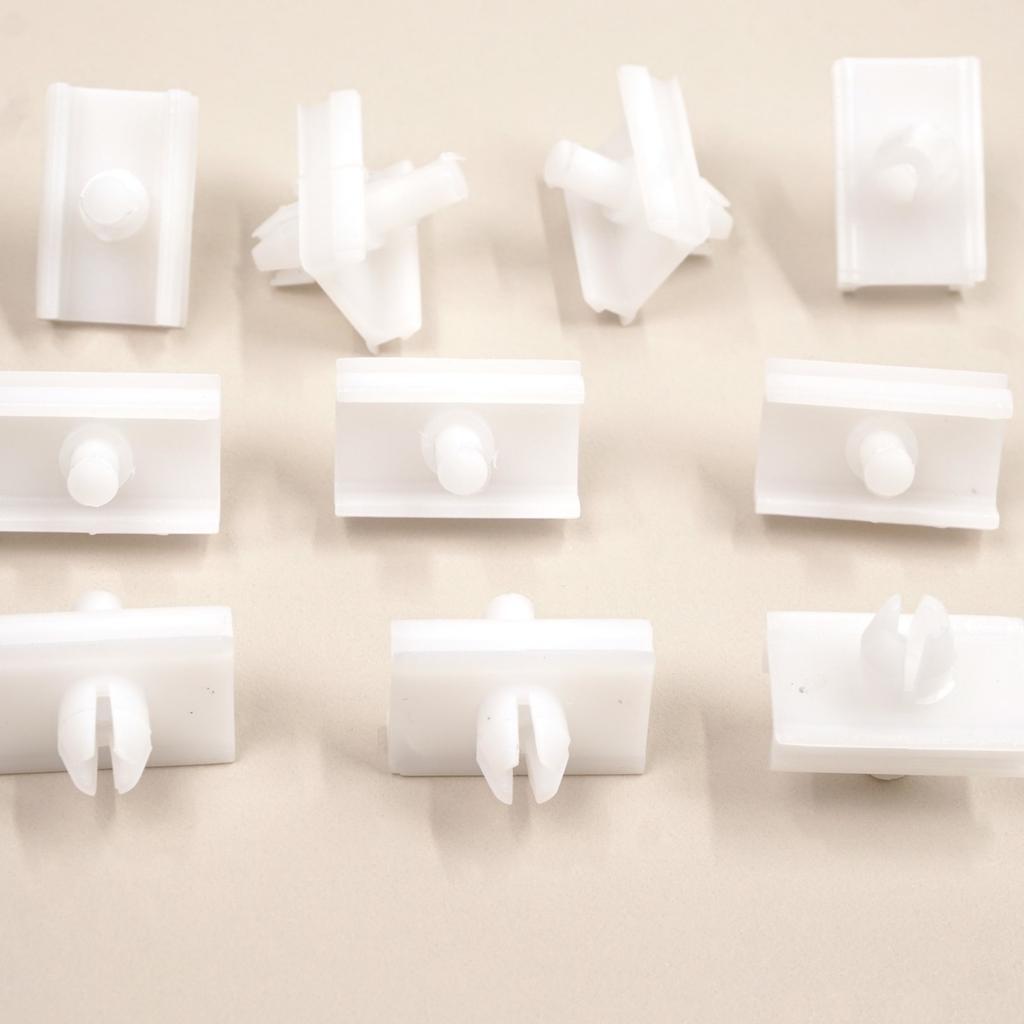 ECF5076 10 Pieces Door Body Trim Moulding Clamp Clips for BMW 5 Series E34 Alpina B10 1987-1995 4/5 Door 51131946258