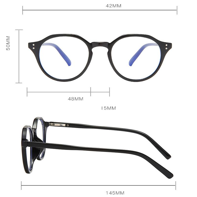 Anti-blue Light Glasses Classic Round Eyewear Women Men Luxury Eyeglasses Blue Light Blocking Man Lady Computer Eyeglasses