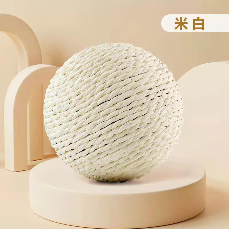 Interactive Ball In Sisal for Cat, Toy for Kitten, Teeth Cleaning, Anti-bite, 10 Cm, Super Large Sound Ball for Cat, Pet Accessories