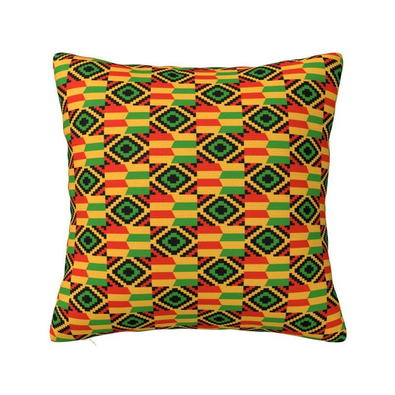 Afrikaanse Etnische Ankara Stijl Kussenhoes x cm Polyester Zachte Plaid Kussenhoes Voor Bank Zitdecoratie Beddengoed Kussensloop