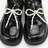 1 Paar Vlinderdas Parel Bloem Veters Gesp Schoenen Bedels Veters Decoratie Clips Schoenen Accessoires voor Vrouw Wit en Zilver