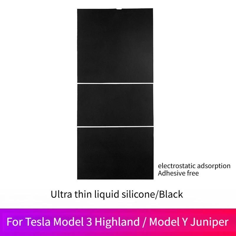 

Central Control Panel Sticker for Tesla Model 3/Y Juniper 2025 Upgrade Adhesive Free Electrostatic Adsorption Console Protector чёрный