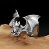 Vintage Punk 316L Edelstahl Niedliche Fledermaus Ringe Für Männer Frauen Mode Biker Tier Ring Kreative Party Amulett Schmuck