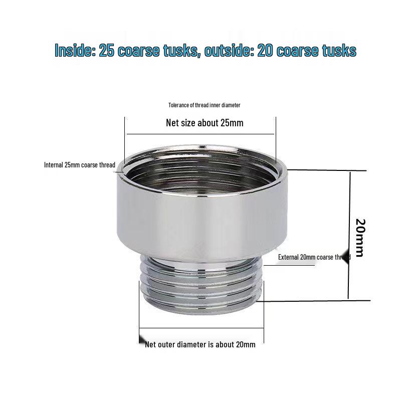 Faucet Adapter & Water Purifier Connector: M22 To 4-Point Coarse Thread Aerator