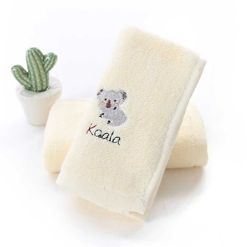 

1 шт. 25x25 см 100% хлопок мультяшные животные вышитые маленькие квадратные полотенца для лица детские полотенца для рук мочалка
