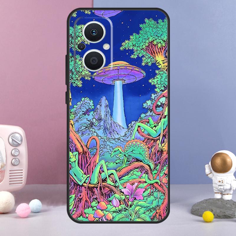 Mushroom Moon Shroom Farmer Funda For OPPO Reno 13 F 11F 12F 14F 10 11 12 14 Pro 7 8 Lite OPPO Find X6 X5 X8 X9 Pro Case