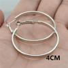 Women's Versatile Large Hoop Earrings - Trendy Personality In Black, Gold, Silver; Non-Piercing Ear Clips for Nightclubs
