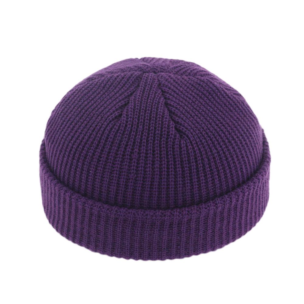 2020Fashion Hip Hop Beanie Strickmütze Männer Skullcap Frauen Winter Warm Brimless Baggy Melon Cap Manschette Docker Fisherman Beanies Hüte