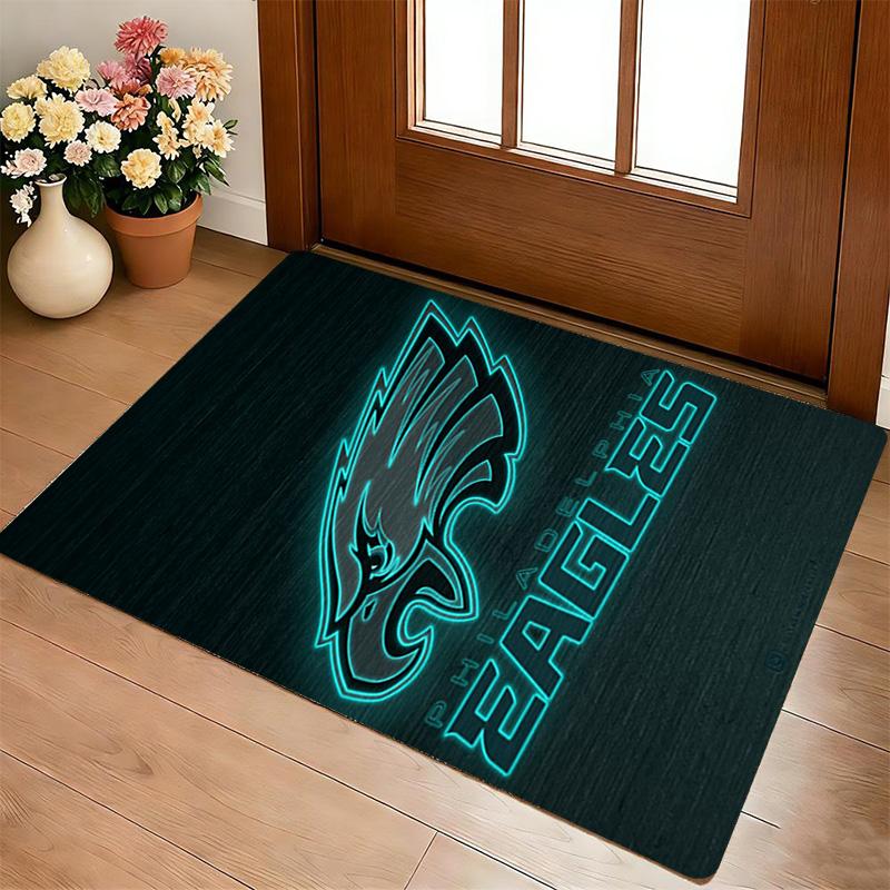Eagles Logo Living Room Nonslip Area Rug Soft Carpet For Bedroom Game Playroom Sofa Office Home Decor Doormat Christmas Gift C10235