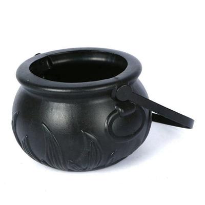 36PCS Halloween Witch Pot Plastic Mini Witch Cauldron Black Candy Holder Halloween Decoration Party Favor Decoration