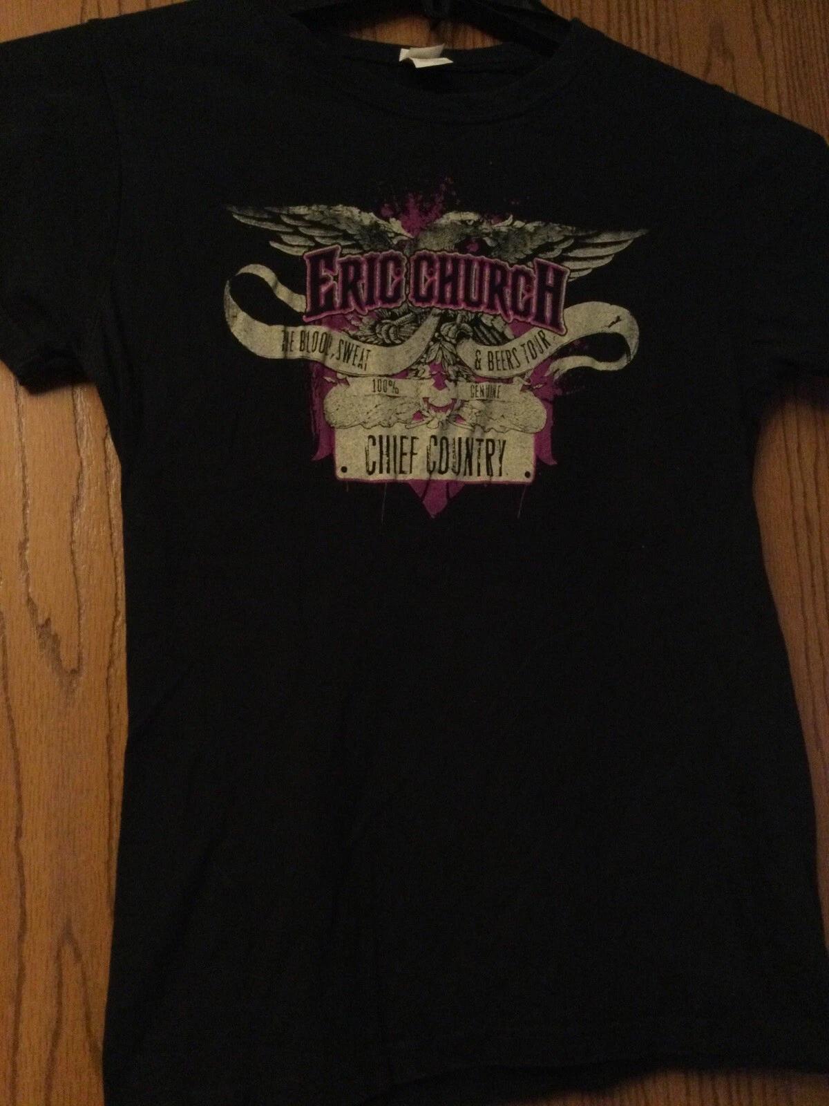 Eric Church - “Chief Country” - Black Shirt - Ladies - M - Tultex L