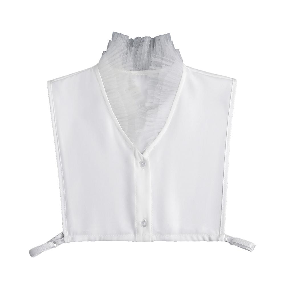 Female Stand Shirt Fake Collar for Women Suit Half Shirt Blouse Tops Detachable Blouse Tops False Collar Neckwear Accessories