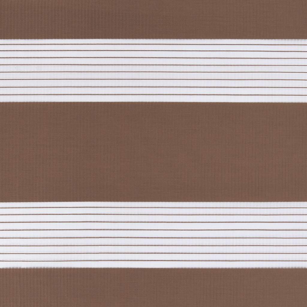 Double Roller Blind Brown 95x200 cm Fabric Width 90.9 cm Polyester