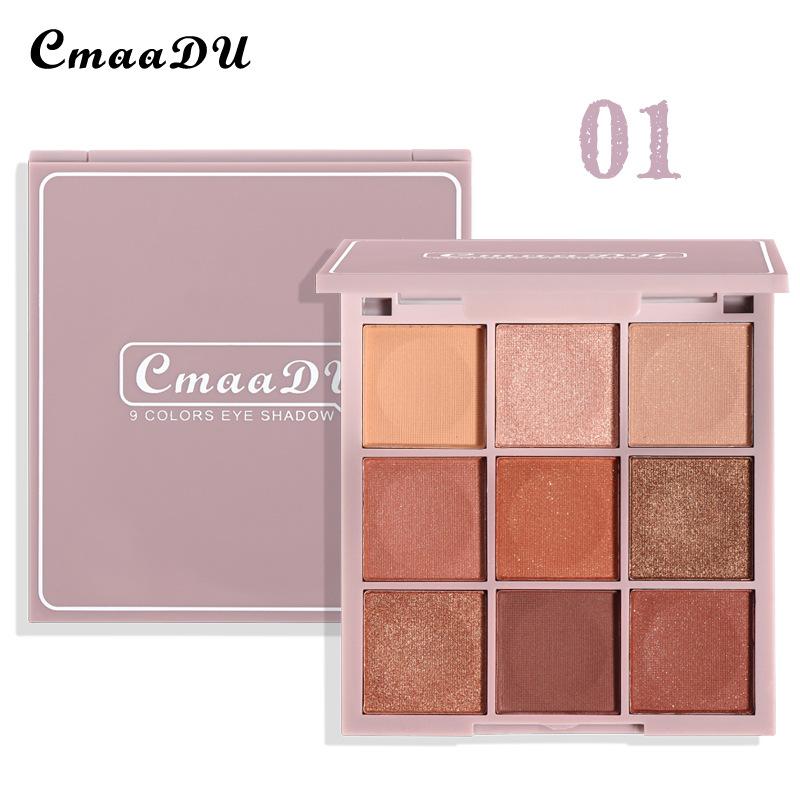 9 Colors Shimmer Matte Eyeshadow Palette Fashion Makeup Soft Texture Pigments Eyeshadow Palette