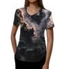 Women's Printed  Uniform Work Uniform V-Neck Pocket Protective Uniform Protective Uniform