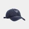 Men's washed old soft top finger embroidered baseball cap trendy women's spring and summer outdoor travel sun protection hat