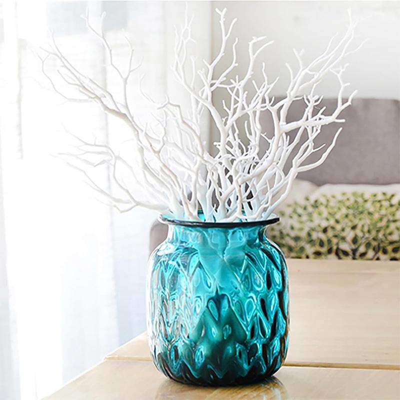 1Pcs 35cm Artificial Coral Branches Fake Plastic Plant for Home Room Christmas Tree Decoration DIY Craft Wreath Accessories