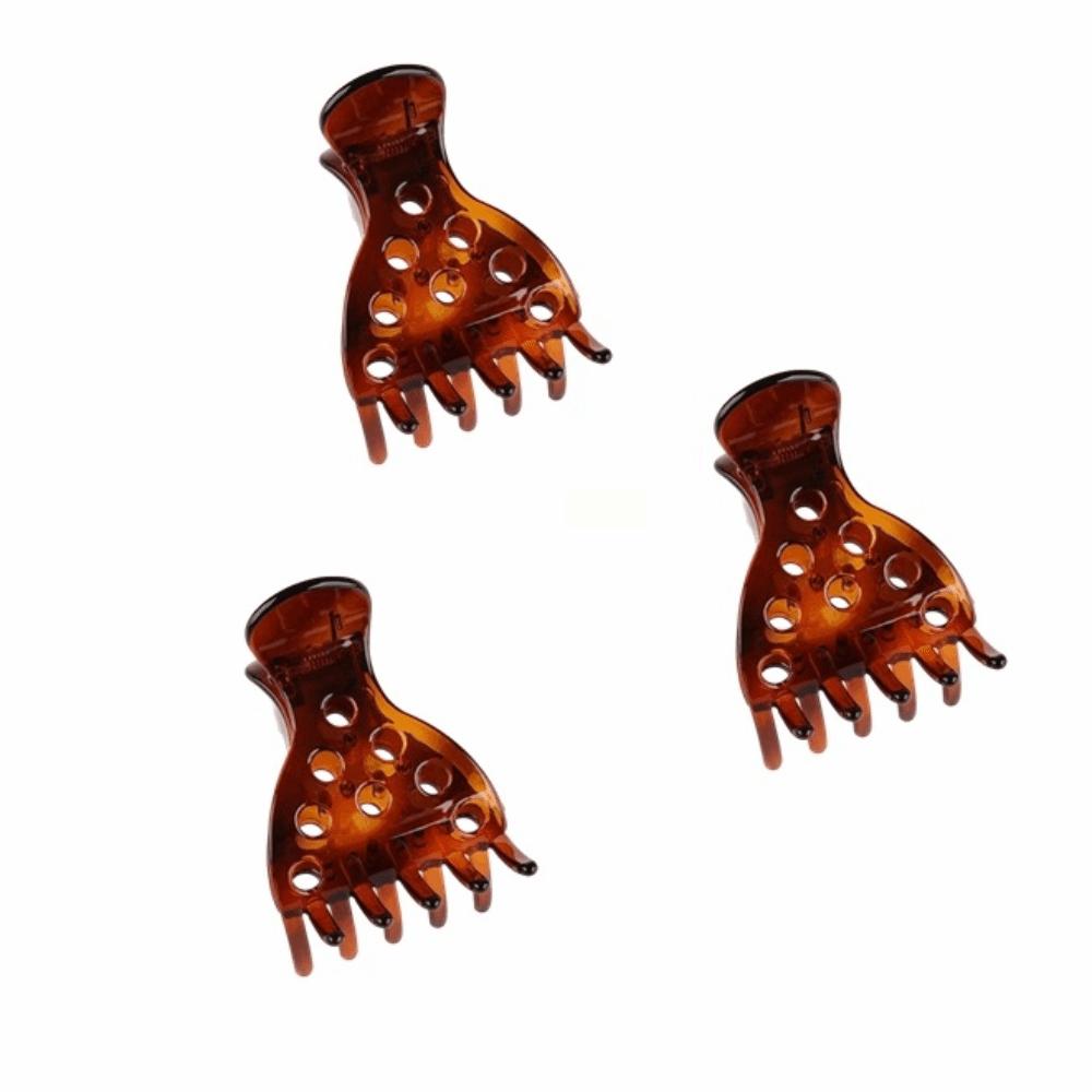 3 Pcs/set Vintage Style Root Lifting Hair Clip Portable Claw Clamps  Hair Accessories