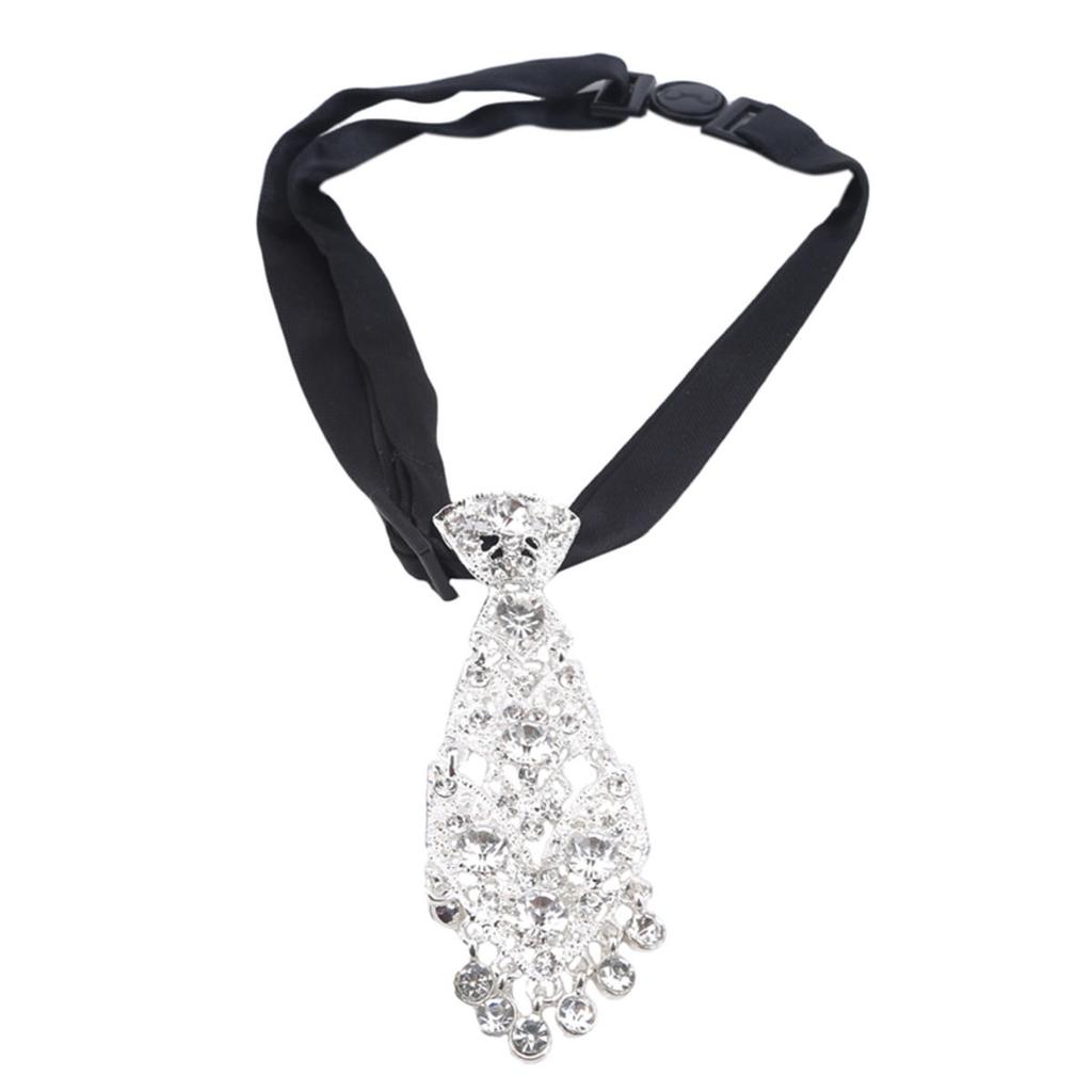 Unisex Decorative Suit Rhinestone Necktie Women Men Ties Formal Business Gentleman Wine Party Wedding Ceremony Ties Collar Accessories