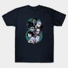 T-shirt Homme Noir Imprimé Sense8 Dessin Animé Papier de Transfert Sans Découpe Impression Coton T-shirt