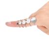 10Pcs/Lot 4-10mm Stainless Steel Adjustable Ring Settings Base Round Cabochons Cameo Settings for DIY Jewelry Making Accessories