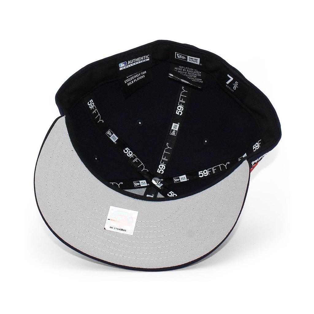 New Era Cap 59FIFTY Salem Red Sox MiLB ON-FIELD AUTHENTIC GAME FITTED CAP Navy SALEM RED SOX MINOR LEAGUE Minor League Hat 5950 Sz 7-58 [Used]