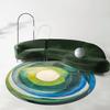 ~O~Simple Abstract Round Rug for Living Room & Bedroom – Non-Slip Machine Washable Home Decor Carpet