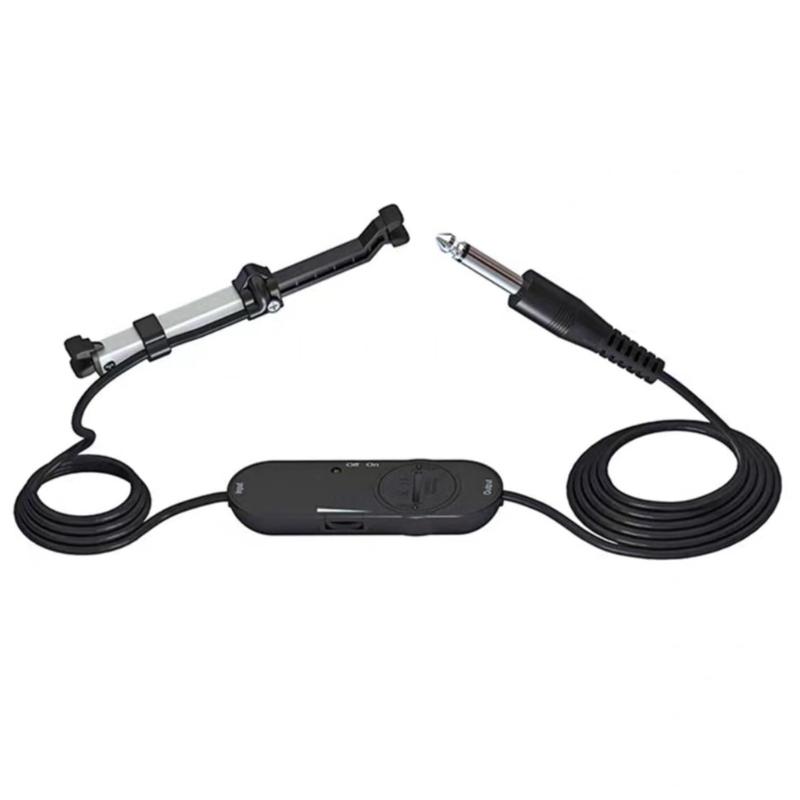 

Acoustic Guitar Pickup Portable Wire Performances Pickup No Drill Clip On Installation Adjustable Rod for Various Guitar 1