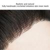 Seamless Natural Human Hair Patch Forehead Biological Scalp Patch  for Baldness Frontline