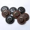 10pcs Round 4-hole Buttons 15/20/25mm Durable ABS Plastic Buttons Coat Sweater Buttons