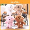 Plush Dog Keychain With Love Heart Pendant Design For Kids And Bag Decor