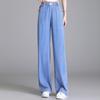 Summer High Waist Loose Fit Long Jeans Women Wide Leg Denim Pants Breathable Stretchy