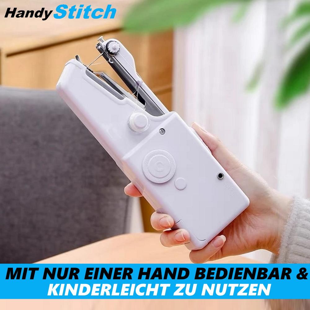 HandyStitch Mini Hand Reise Nähmaschine Handnähmaschine elektrisch Set m. Garne