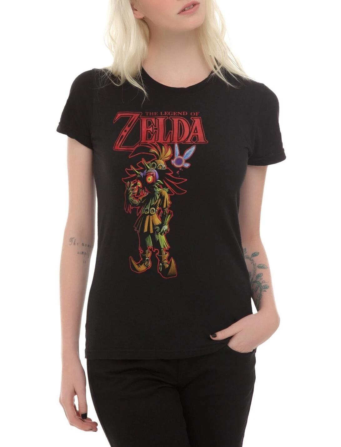 Zelda Juniors The Legend of Zelda Majora s Mask Skull Kid Black Shirt NWT 2XL 3XL