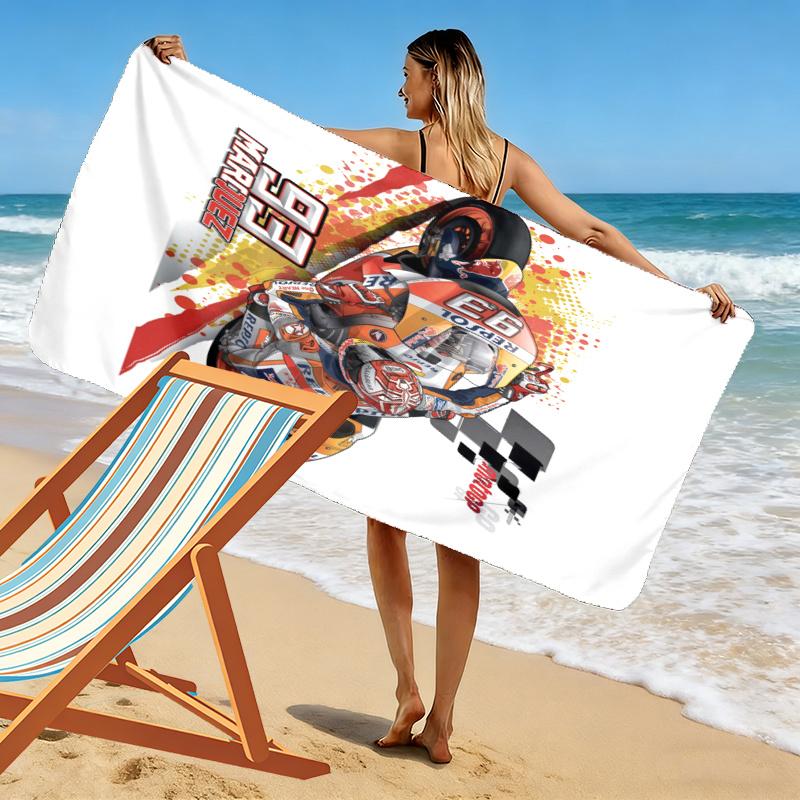 Marc Marquez Towel, Large Soft Quick Dry Towel for Beach Camping Swimming