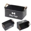 Felt Pet Toy Storage Basket Large Capacity Durable Toy Organizer  For Cat Dog Toys