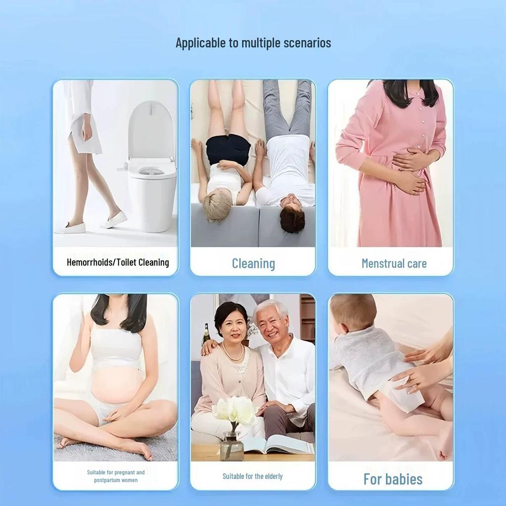 Gentle Formula Flushable Wet Wipes - Soft, Moisturizing, and Original Wood Pulp.