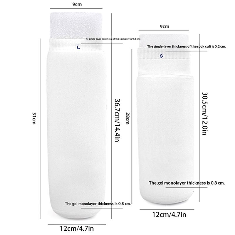 Thicken Calf Prosthetic Gel Sleeve Silicone Sock Disabled Residual Limb Leg Below Knee Amputees Sheath Soft Cover Liner Stump