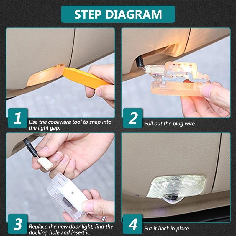 2PCS For LEXUS ES 300H ES300H ES350 RX GX LS LX IS GS UX Series IS LED Car Door Interior Ghost Shadow Welcome Light Accessories