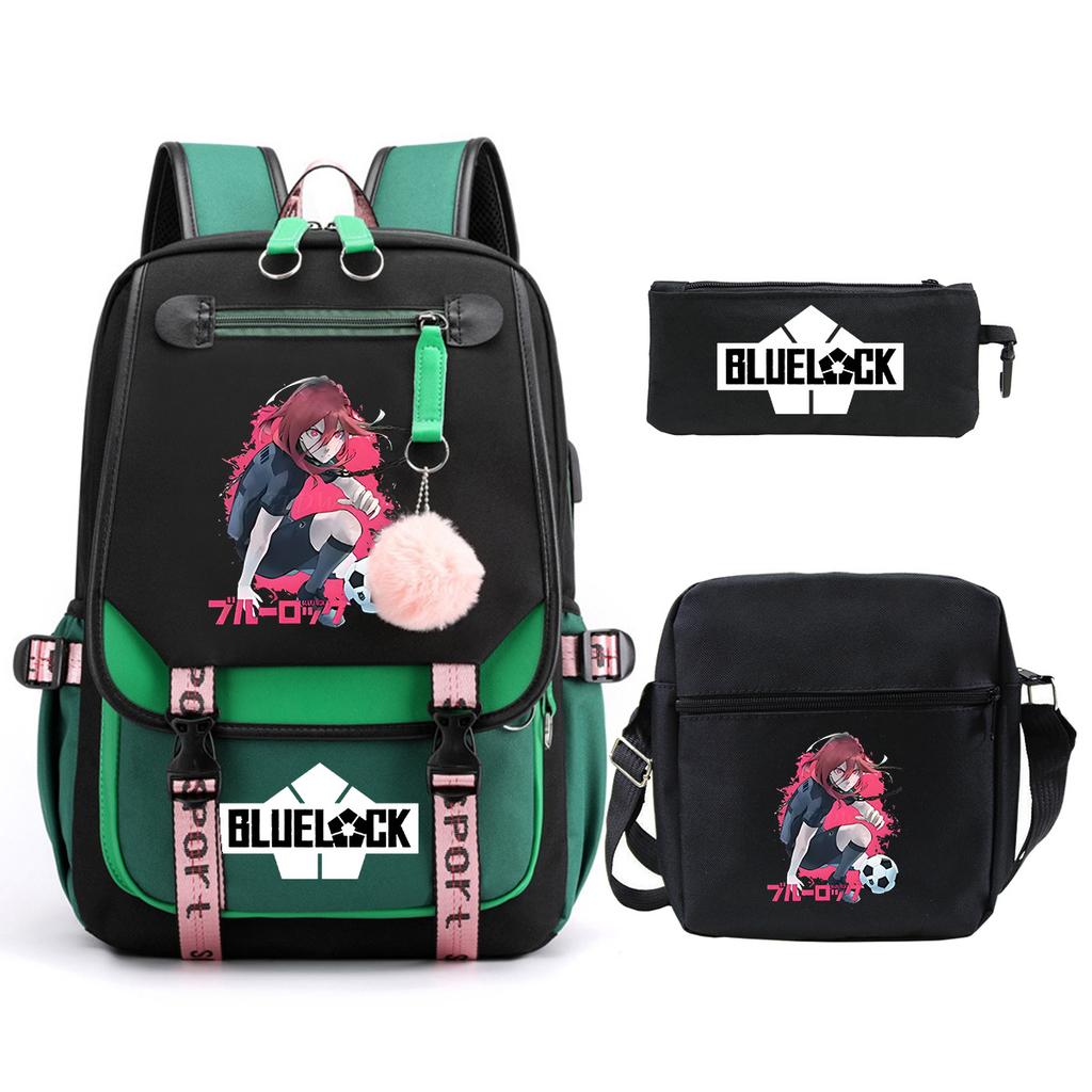 Peripheral Printing Children'S Backpack Set Leisure Student Schoolbag Pencil Bag Shoulder Bag